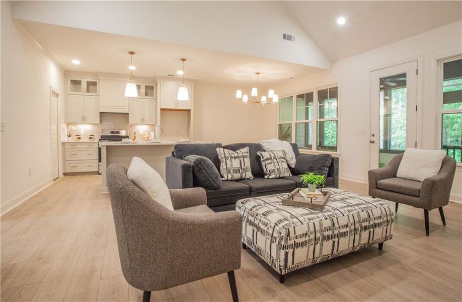 Furnished interior view inside a new home in , Carrollton (Image 6).