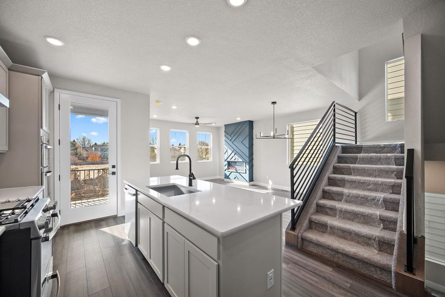 Furnished interior view inside a new home in Pony Park, Colorado Springs (Image 8). Furnished interior view inside a new home in Pony Park, Colorado Springs (Image 8).