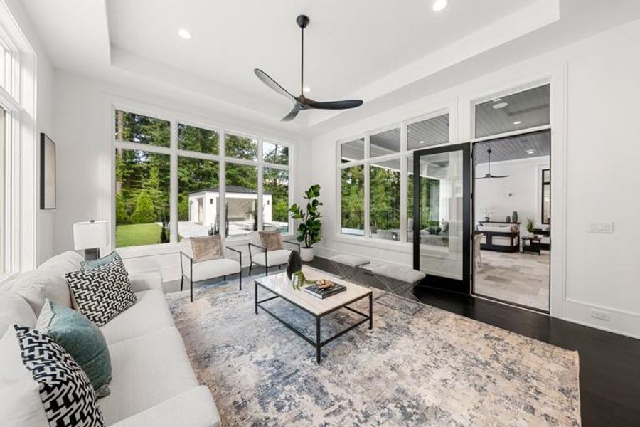 Furnished interior view inside a new home in , Sandy Springs (Image 59).