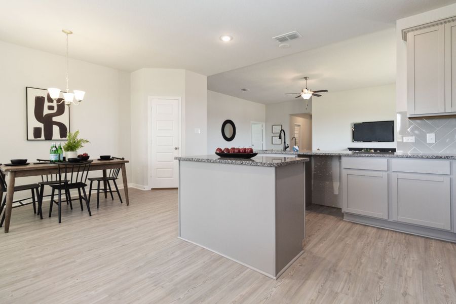 Virtually staged representation of the floor plan. Actual home features, colors, and details may vary.