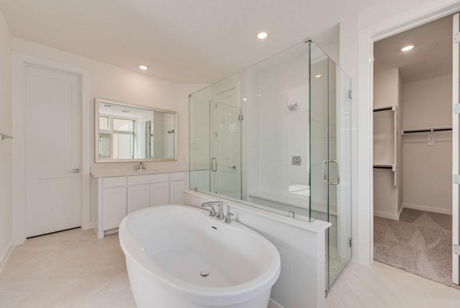 Furnished interior view inside a new home in Chatham Reserve, Providence Village (Image 11).