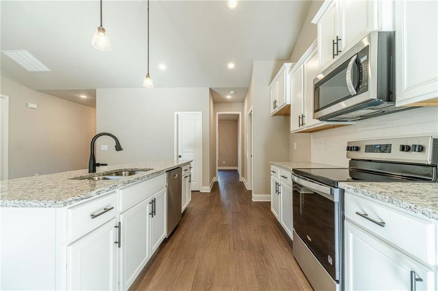 Furnished interior view inside a new home in , Monroe (Image 14).