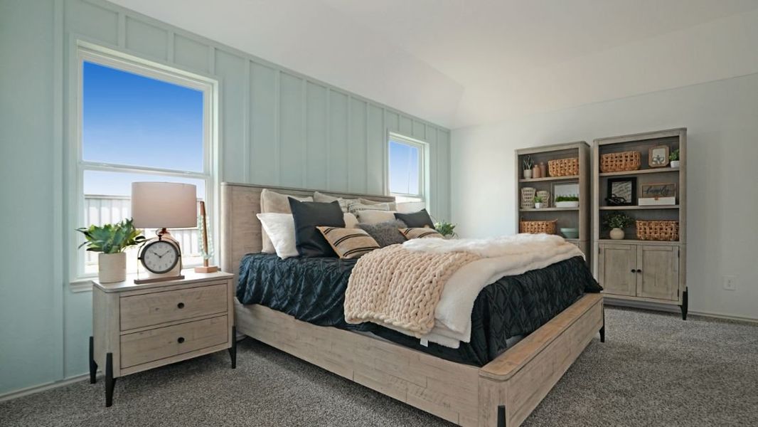 Representative furnished interior of a home built from the GAVEN by D.R. Horton in Westward Pointe, Sealy (Image 16).