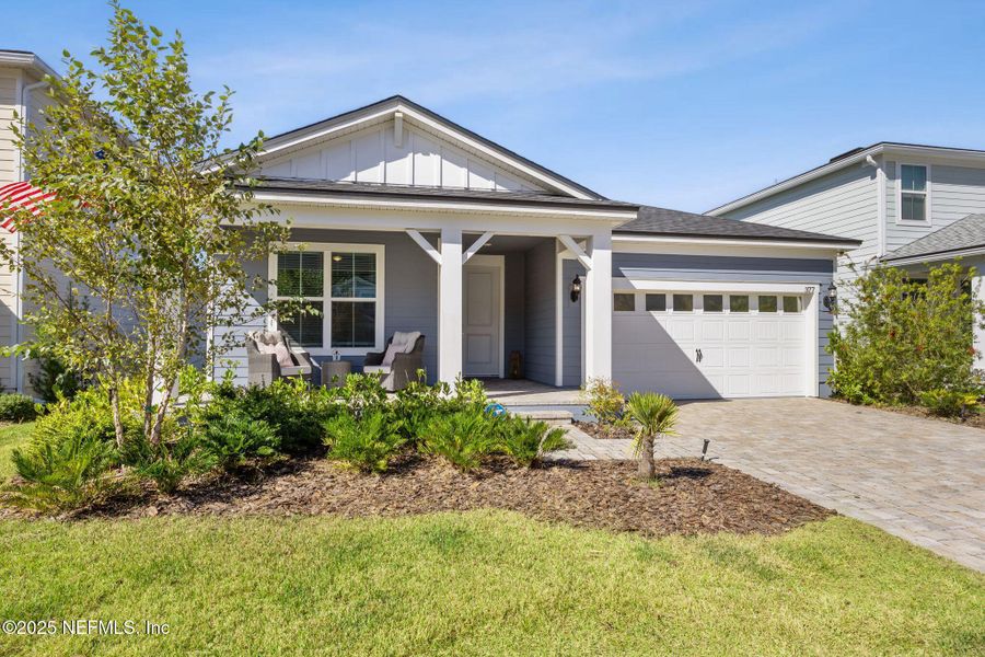 Exterior details and patio area of a home in Forest Park at Wildlight, Yulee (Image 28). Exterior details and patio area of a home in Forest Park at Wildlight, Yulee (Image 28).