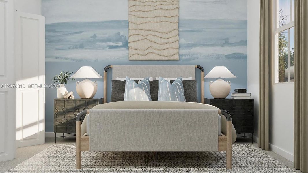 Furnished interior view inside a new home in RosaBella, Miami (Image 6). Furnished interior view inside a new home in RosaBella, Miami (Image 6).
