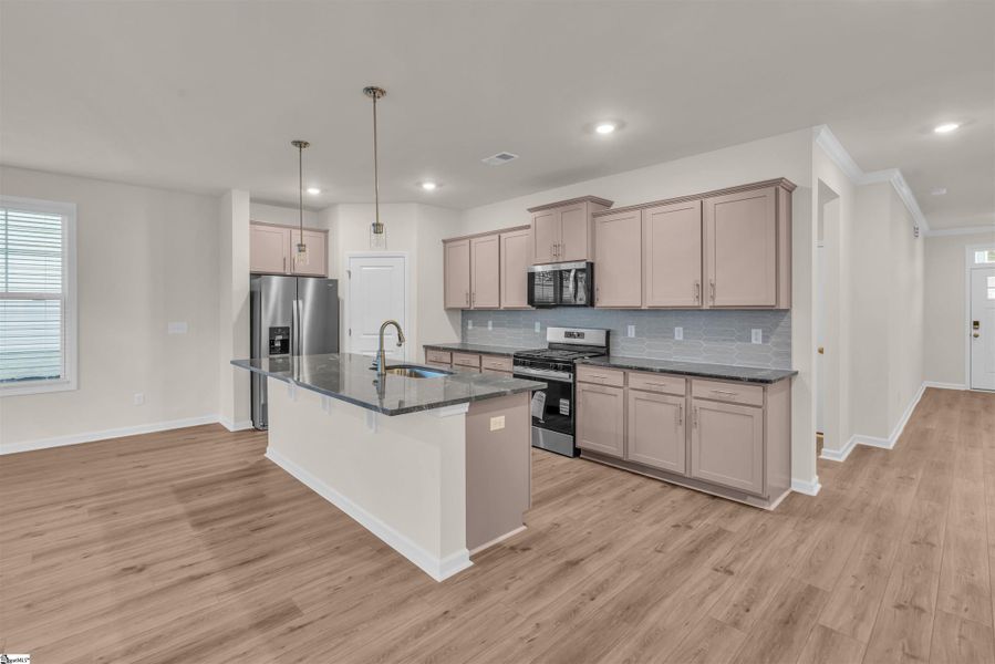 Furnished interior view inside a new home in Halton Oaks, Spartanburg (Image 6). Furnished interior view inside a new home in Halton Oaks, Spartanburg (Image 6).
