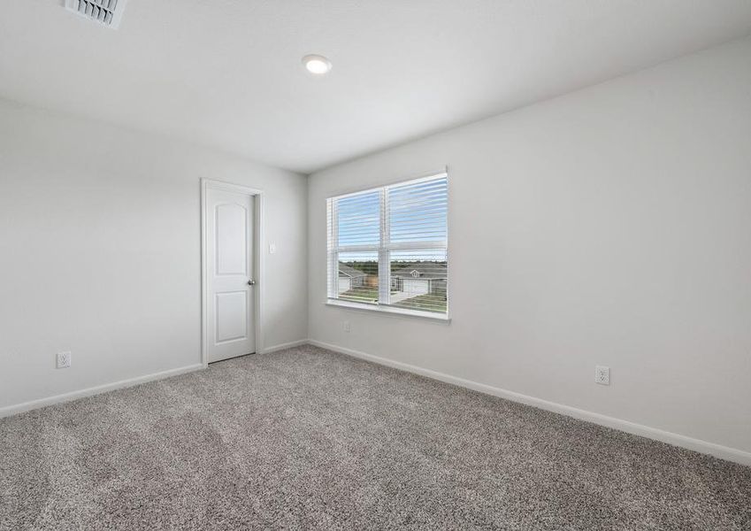 The secondary bedrooms of the Driftwood are a great space for children's bedrooms or guest rooms.