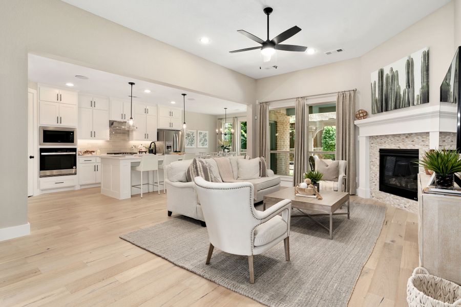 Plan 1685 Living Room/Dining/Kitchen Representative Photo