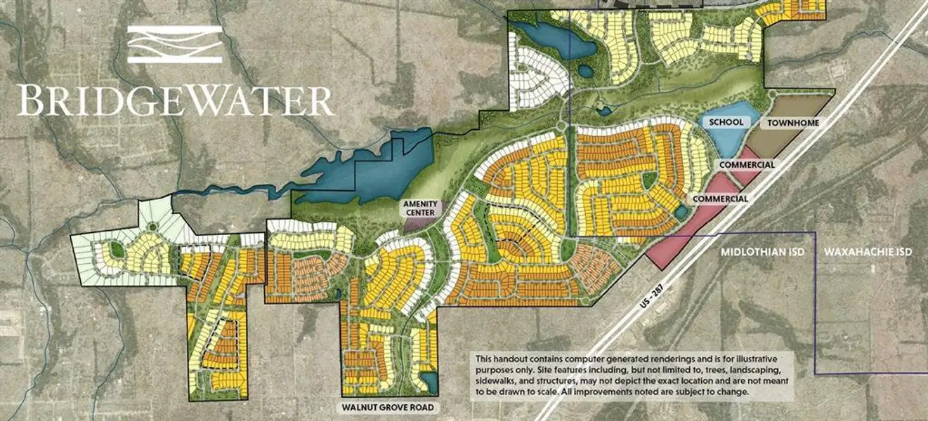 BridgeWater Overall Community Plat Map