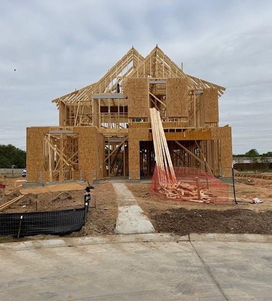 In-progress construction of a new home in Tompkins Reserve, Katy, TX (Image 5).