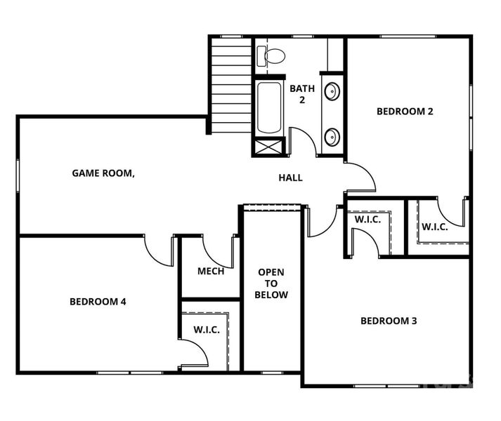 2D floor plan layout of this home in Stagecoach Station, Gastonia, NC (Image 3). 2D floor plan layout of this home in Stagecoach Station, Gastonia, NC (Image 3).