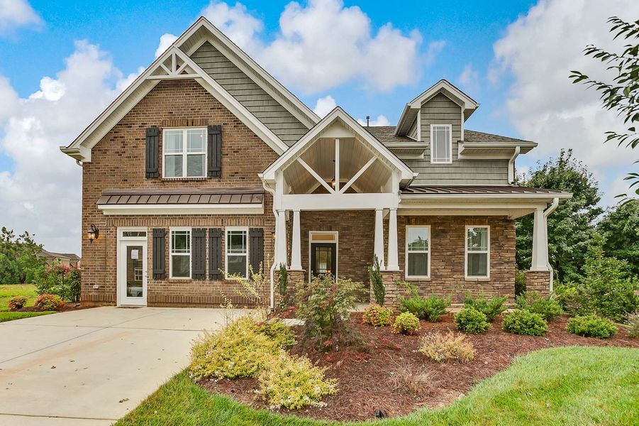 Representative exterior photo of a completed home built from the Ashton by Keystone Homes NC in Weybridge, Burlington, NC (Image 22).