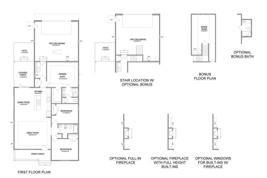 2D floor plan layout for the Essex by Bill Clark Homes in Osprey Landing, Southport, NC (Image 3). 2D floor plan layout for the Essex by Bill Clark Homes in Osprey Landing, Southport, NC (Image 3).