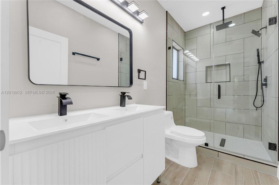 Furnished interior view inside a new home in , Miami (Image 10).