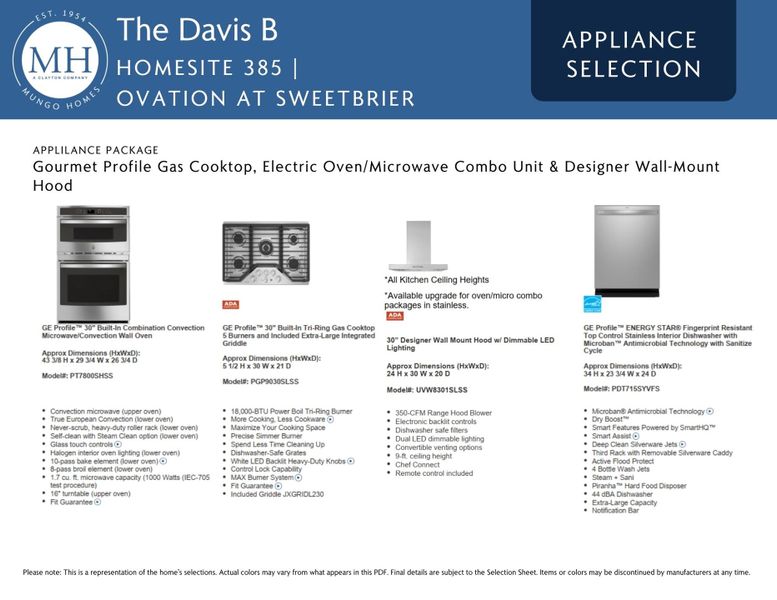 Sample of building materials used in homes in Ovation at Sweetbrier, Durham (Image 12).