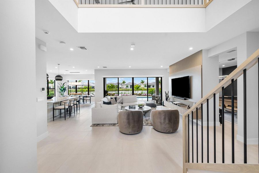 Furnished interior view inside a new home in , Boca Raton (Image 60). Furnished interior view inside a new home in , Boca Raton (Image 60).