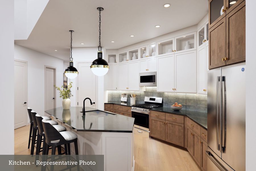Furnished interior view inside a new home in Brookewater - Ascent Collection, Rosenberg (Image 7).