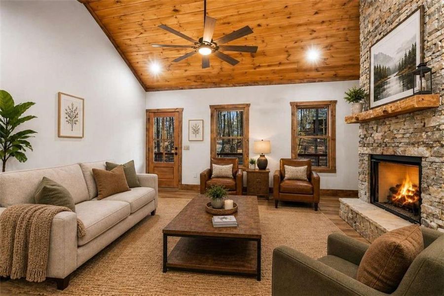 Furnished interior view inside a new home in , Talking Rock (Image 3).