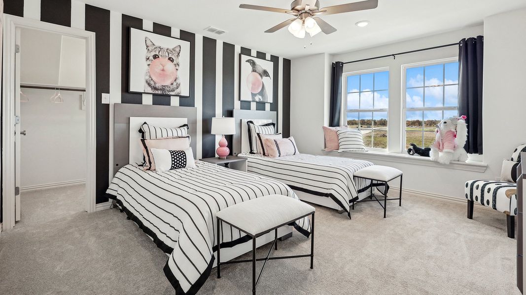 Representative furnished interior of a home built from the Meridian by Brightland Homes in Walden Pond, Forney (Image 14). Representative furnished interior of a home built from the Meridian by Brightland Homes in Walden Pond, Forney (Image 14).