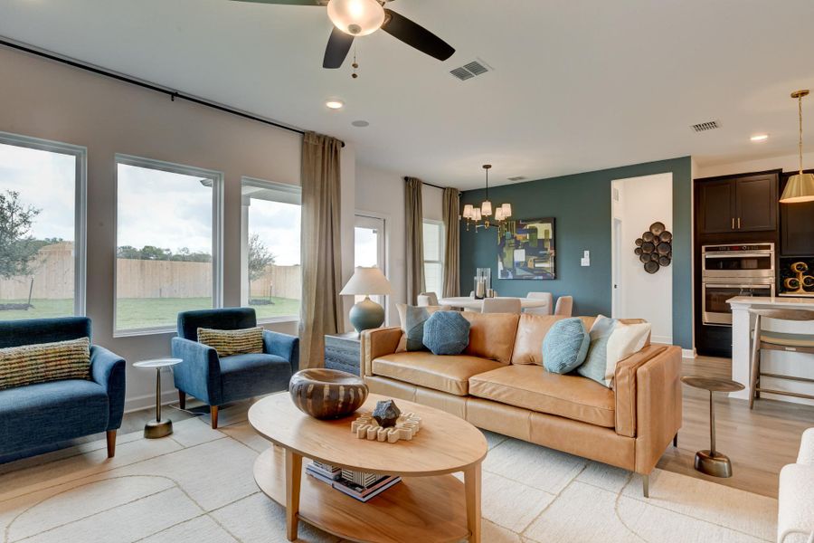Representative furnished interior of a home built from the Gage by Ashton Woods in The Preserve at the Wilder, Adkins (Image 9). Representative furnished interior of a home built from the Gage by Ashton Woods in The Preserve at the Wilder, Adkins (Image 9).