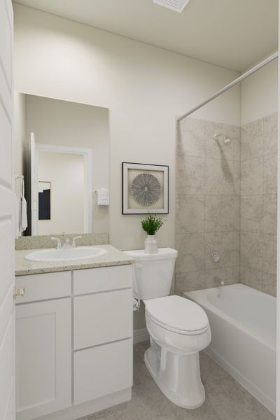 Representative furnished interior of a home built from the Lantana by Tri Pointe Homes in Mason Woods, Cypress (Image 14).