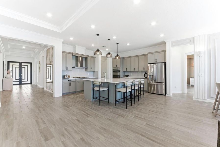 Furnished interior view inside a new home in Arden: The Waterford Collection, Loxahatchee (Image 34).
