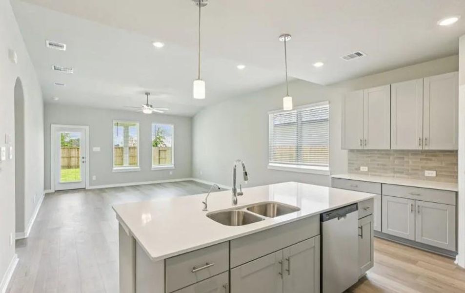 Photo is not of the actual home, but is an inspirational photo of builder’s model home and may depict options, furnishings, and/or decorator features that are not included