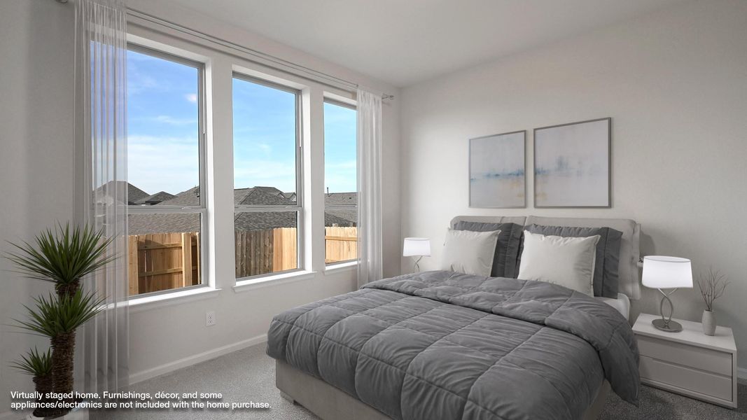 Furnished interior view inside a new home in Crosswinds 40', Kyle (Image 6).