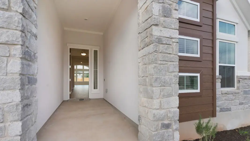 Representative exterior details of a home built from the McKenna by Chesmar Homes in Santa Rita Ranch, Liberty Hill (Image 3). Representative exterior details of a home built from the McKenna by Chesmar Homes in Santa Rita Ranch, Liberty Hill (Image 3).