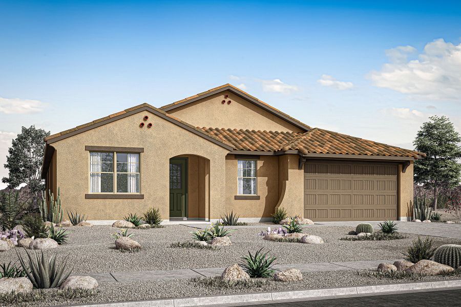 Representative exterior photo of a completed home built from the Imperial by Mattamy Homes in Miravida, Surprise, AZ (Image 22).