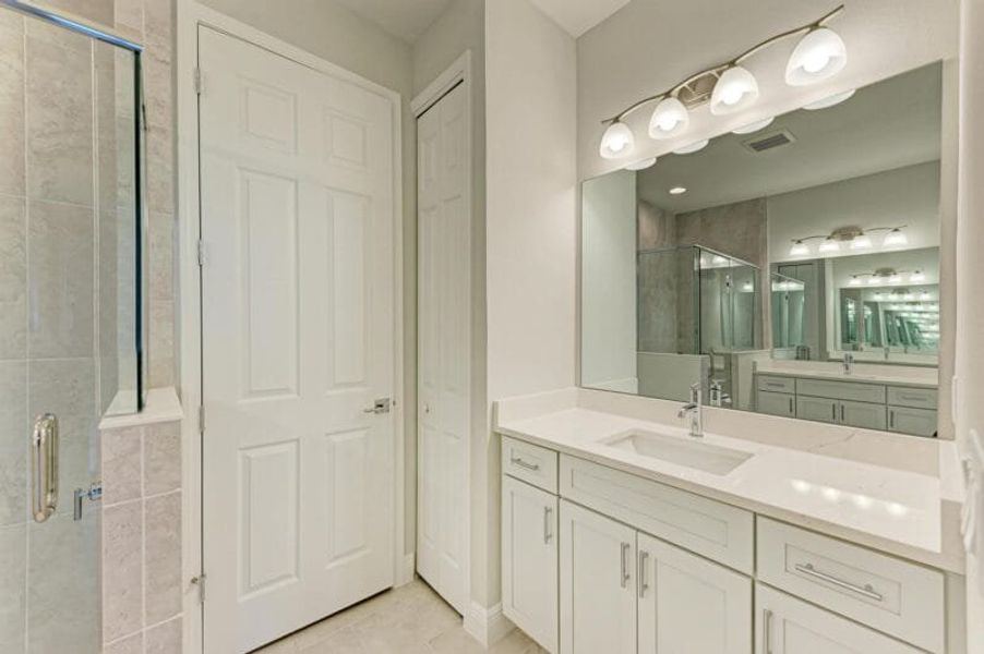 Furnished interior view inside a new home in Reflection Villas at Watercolor Place, Bradenton (Image 7).