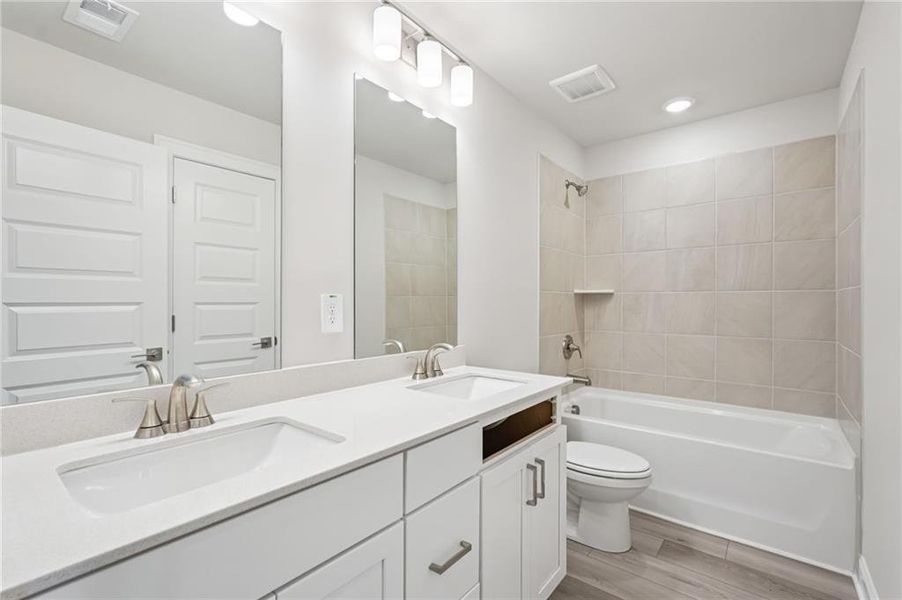 Furnished interior view inside a new home in , Cumming (Image 35).