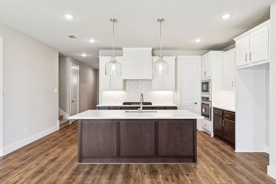 Furnished interior view inside a new home in Painted Tree Woodland West, McKinney (Image 8).