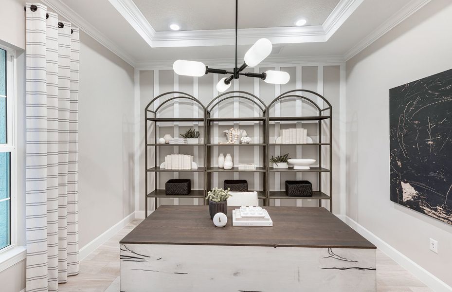 Furnished interior view inside a new home in Highpointe, Stuart (Image 16). Furnished interior view inside a new home in Highpointe, Stuart (Image 16).