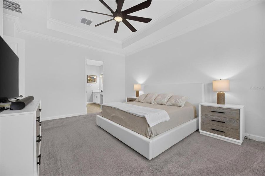 Furnished interior view inside a new home in Southshore Bay Active Adult, Wimauma (Image 36).