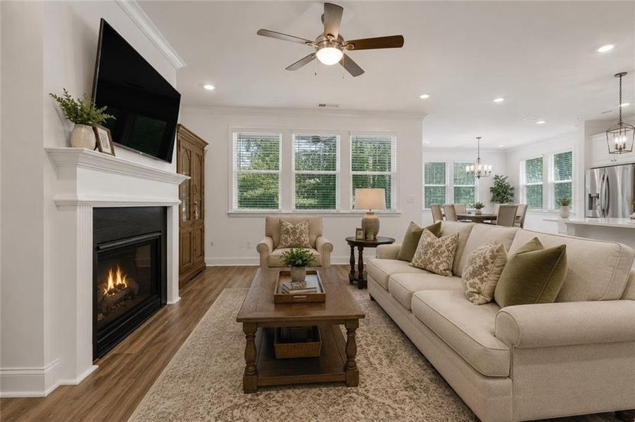Furnished interior view inside a new home in Bailey Fence, Dacula (Image 7).