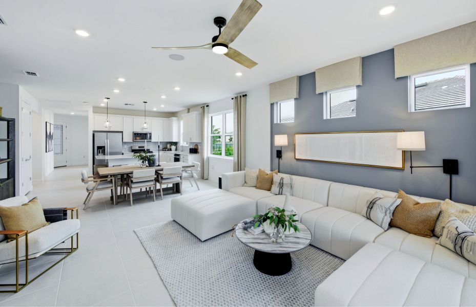 Representative furnished interior of a home built from the Ellenwood by Pulte Homes in Shores at Stillwater, Englewood (Image 7).