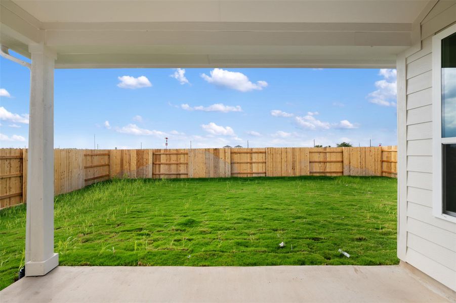 Exterior details and patio area of a home in Willow Springs, Creedmoor (Image 3). Exterior details and patio area of a home in Willow Springs, Creedmoor (Image 3).