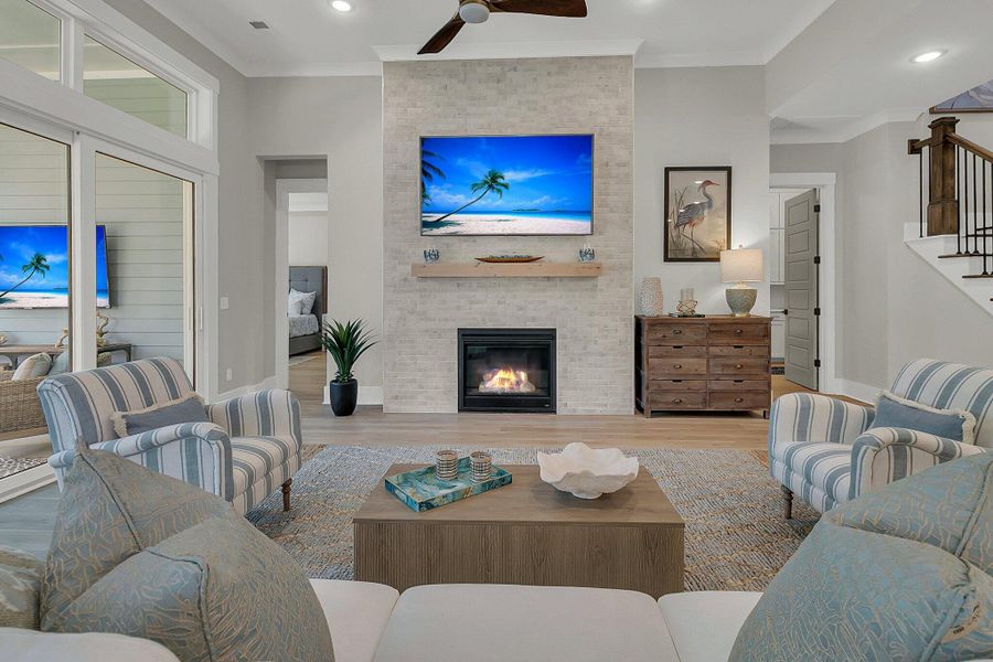 Furnished interior view inside a new home in Hidden Ponds Reserve, Awendaw (Image 16). Furnished interior view inside a new home in Hidden Ponds Reserve, Awendaw (Image 16).