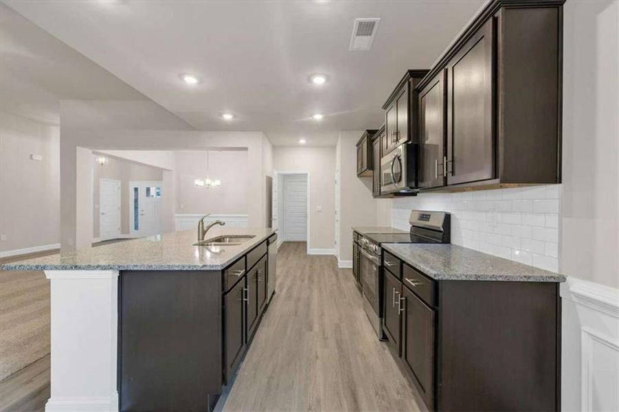 Furnished interior view inside a new home in Scarlett Place, Bowdon (Image 7).