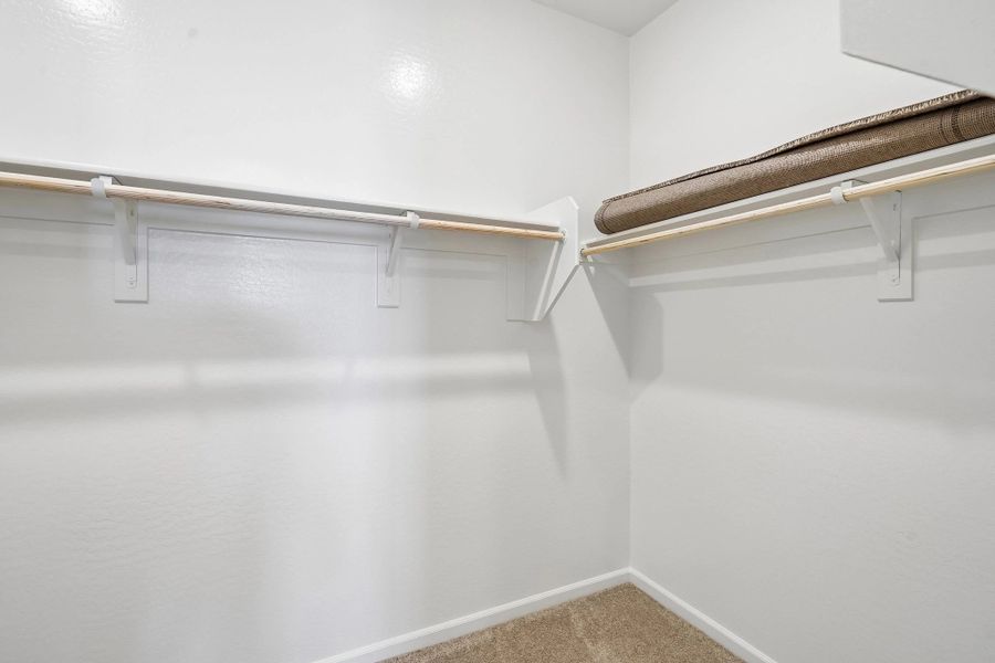 Primary walk in closet