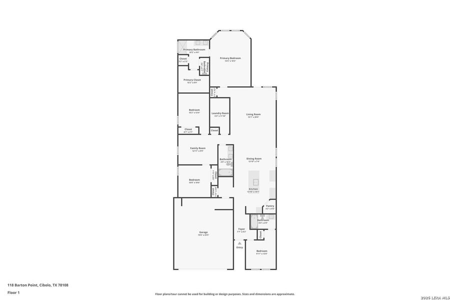 2D floor plan layout of this home in Sagebrooke - Premier Series, San Antonio, TX (Image 5).