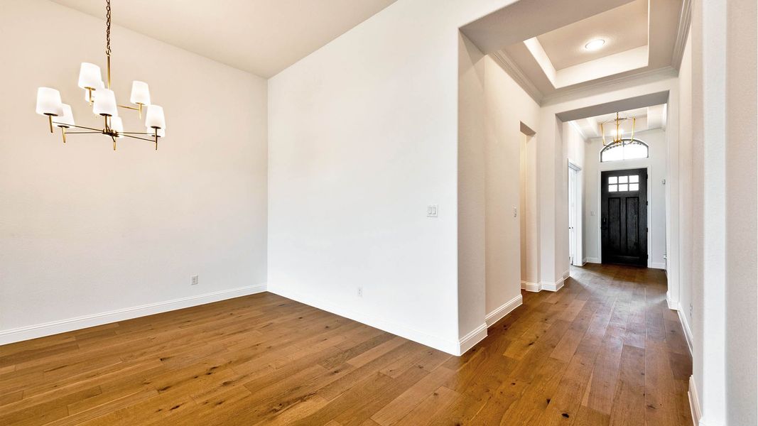 Representative unfurnished interior of a home built from the 525A by Britton Homes in Walsh, Aledo (Image 5).