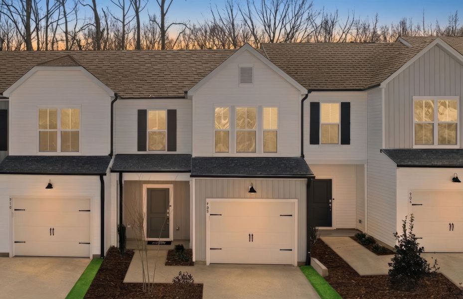 Front exterior of a new home in Flemingfield, Greensboro, NC, highlighting curb appeal (Image 27).