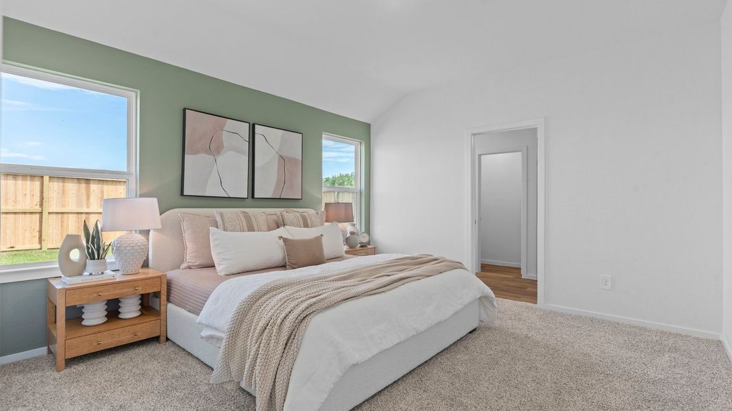 Representative furnished interior of a home built from the DIANA by D.R. Horton in Lakes at Westland Ranch, League City (Image 14).