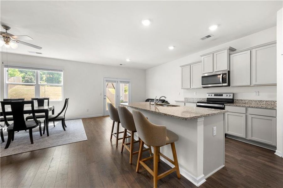 Furnished interior view inside a new home in Summerwind, Dacula (Image 24).