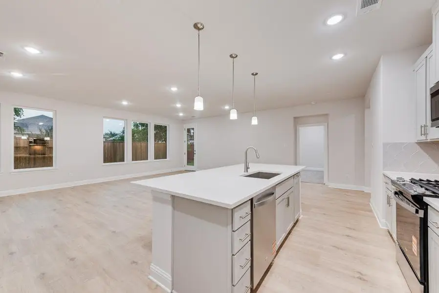 Furnished interior view inside a new home in Creekside of Crowley, Crowley (Image 6).