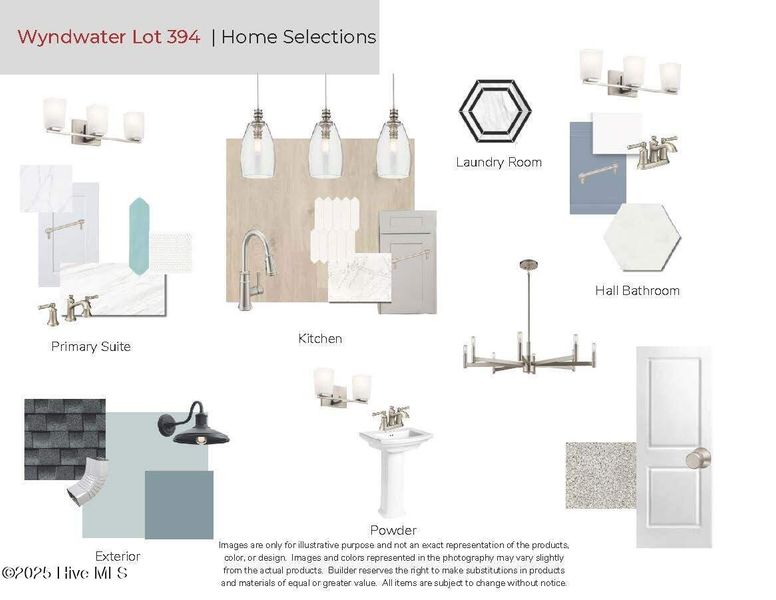 Sample of building materials used in homes in WyndWater, Hampstead (Image 18). Sample of building materials used in homes in WyndWater, Hampstead (Image 18).