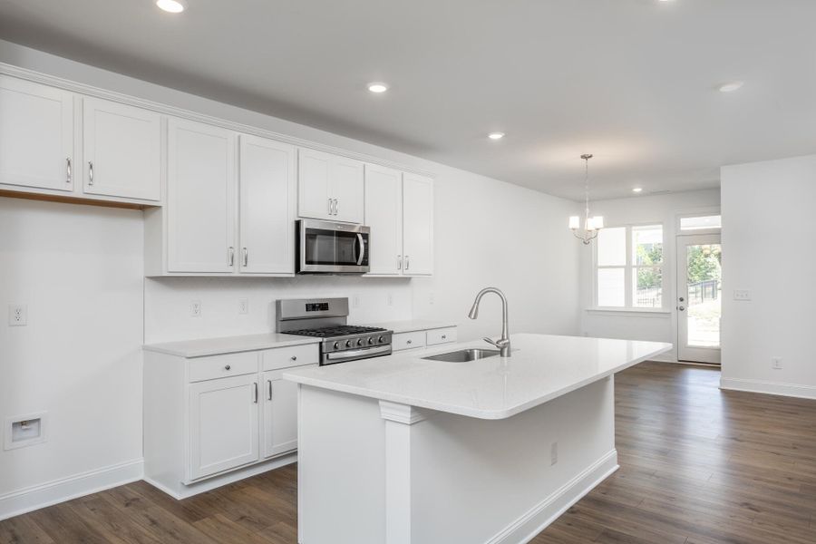 Furnished interior view inside a new home in Enclave at Traditions Townhomes, Wake Forest (Image 6).