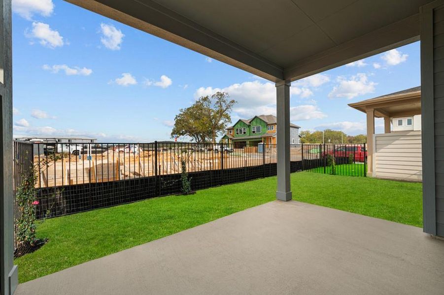 Covered Back Porch